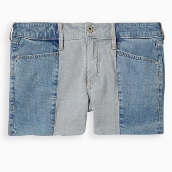 TORRID Contrast Panel Mid Rise Shortie Short - Vintage Stretch - Picture 2 of 16